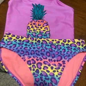 Girls 10/12 Two Piece Bathing Suit